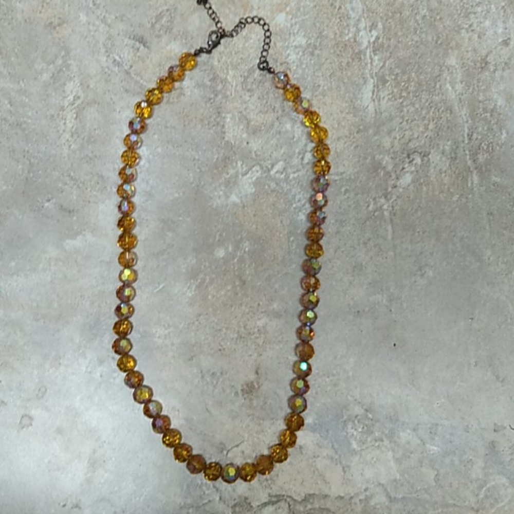 Beaded necklace.